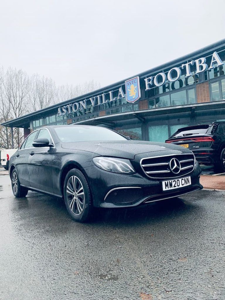 Fastline Chauffeurs outside Aston Villa football club