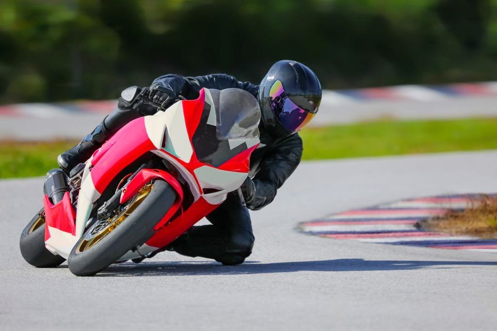 motorbike on tack